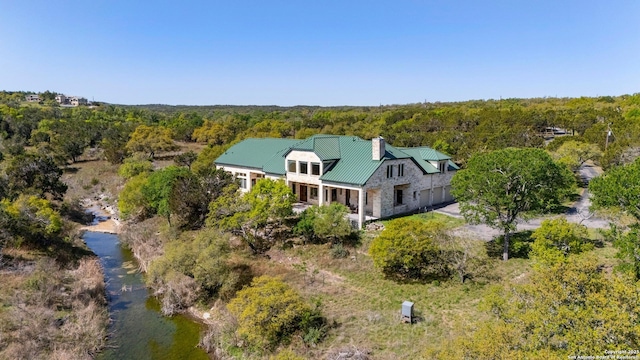 4001 Bell Springs Rd, Dripping Springs, TX 78620 - drone / aerial view with a forest view