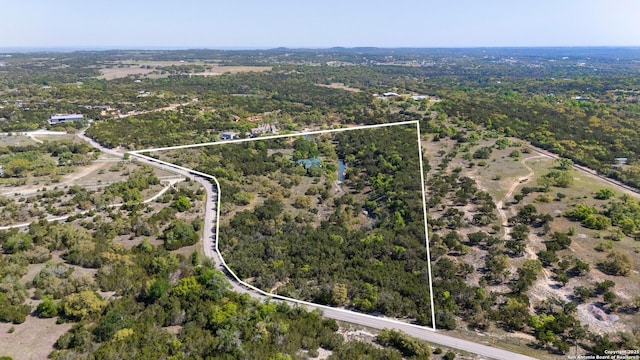 4001 Bell Springs Rd, Dripping Springs, TX 78620 - aerial view featuring a forest view