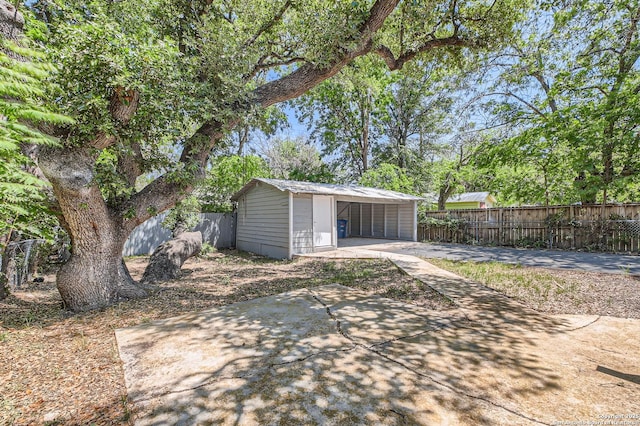 exterior space with fence