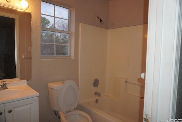 8826 Dream Ave, Converse, TX 78109 - full bathroom featuring toilet, vanity, and bathing tub / shower combination