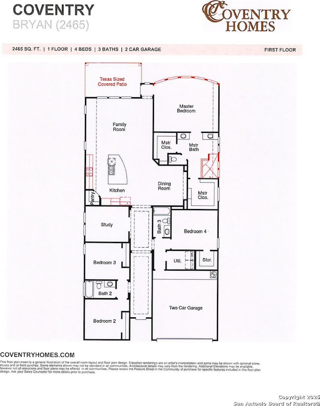 2907 Eagle Rise, San Antonio, TX 78245 - view of layout