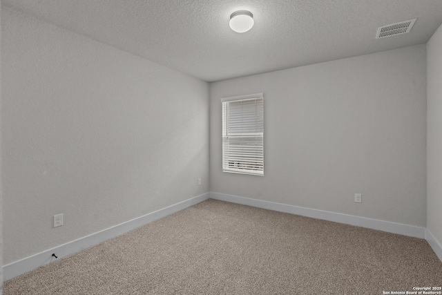133 Bailey Blf, San Antonio, TX 78253 - unfurnished room featuring light carpet, baseboards, visible vents, and a textured ceiling