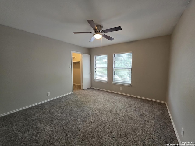 5026 Pine Lk, San Antonio, TX 78244 - carpeted spare room with baseboards and a ceiling fan