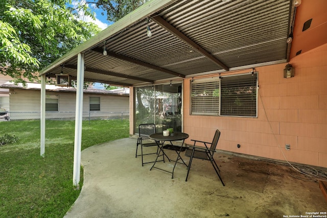 6807 Burnley, San Antonio, TX 78239 - view of patio / terrace with fence