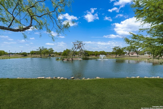 view of water feature