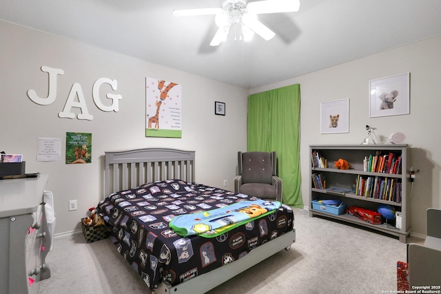 711 Point Spgs, San Antonio, TX 78253 - carpeted bedroom featuring ceiling fan and baseboards