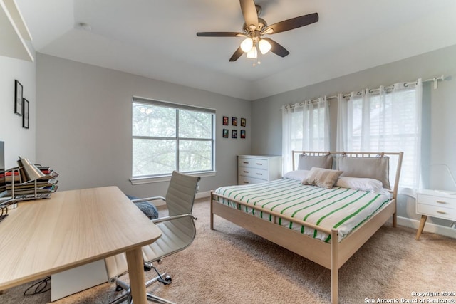 19111 Nature Oaks, San Antonio, TX 78258 - bedroom featuring baseboards, a ceiling fan, and carpet flooring