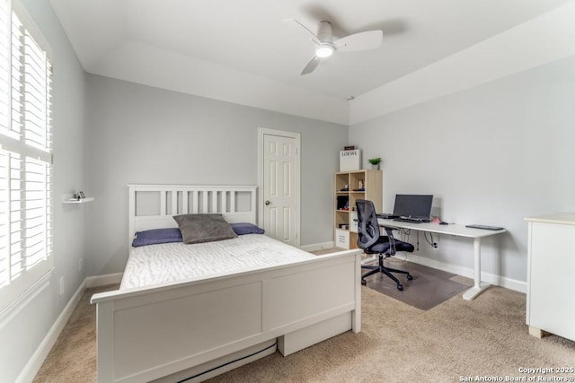 19111 Nature Oaks, San Antonio, TX 78258 - carpeted bedroom featuring a ceiling fan and baseboards