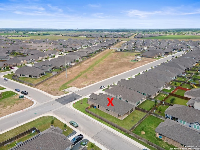 drone / aerial view featuring a residential view