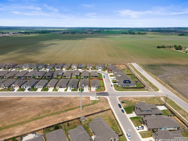 drone / aerial view with a residential view
