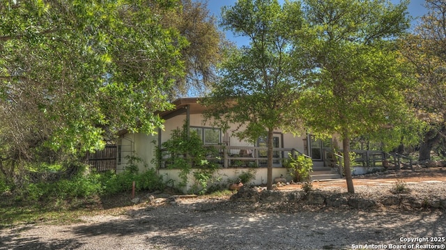 exterior space with fence