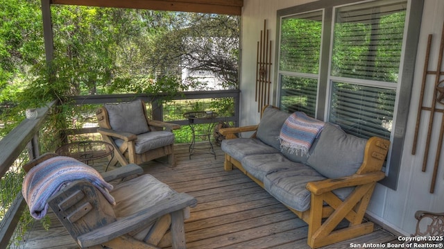 view of sunroom