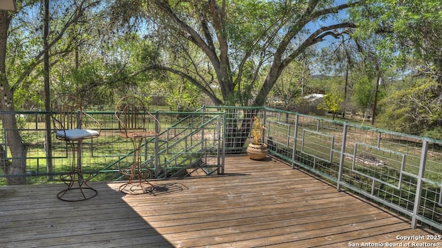 view of deck