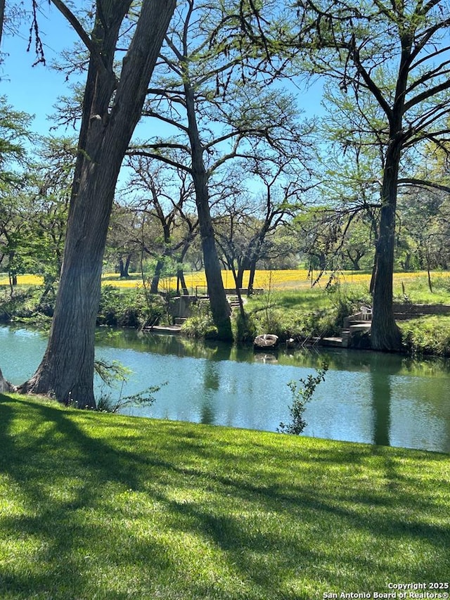 view of water feature