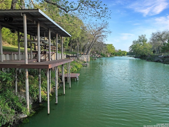 706 Gloria, Seguin, TX 78155 - dock area featuring a water view