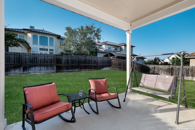 16106 Salto Del Agua, San Antonio, TX 78255 - view of patio / terrace with a fenced backyard