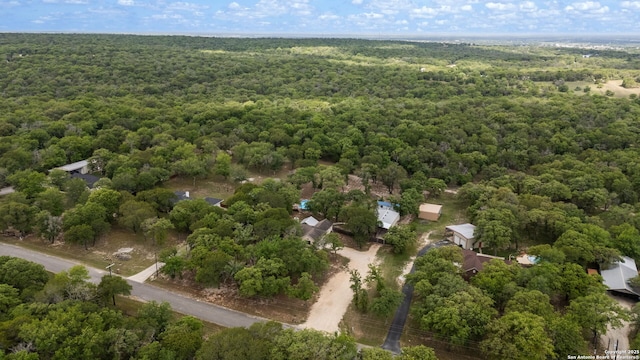 170 Pullman Rd, La Vernia, TX 78121 - drone / aerial view with a wooded view