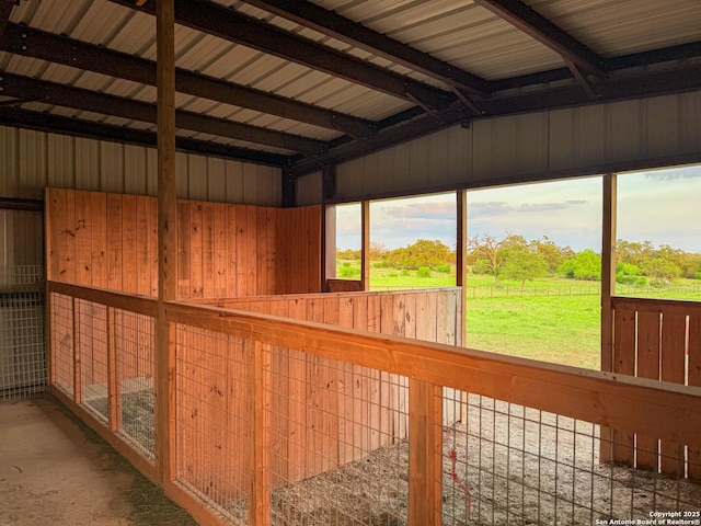 view of horse barn