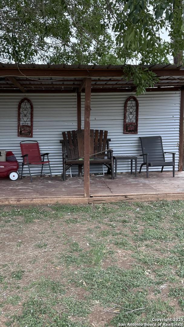 view of patio with a deck