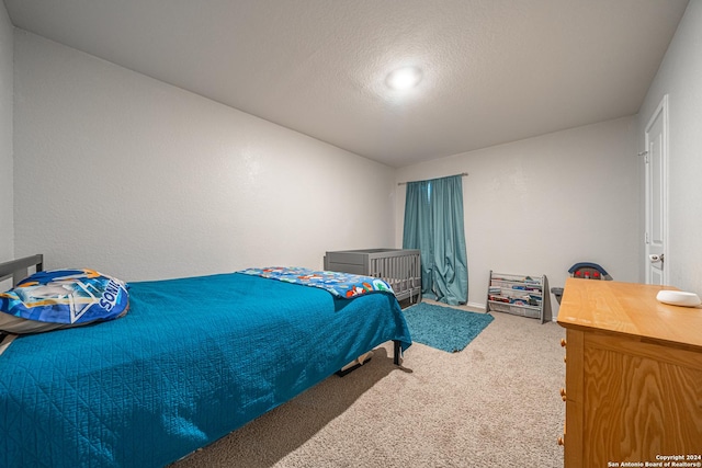 13907 Cyprus Sedge, San Antonio, TX 78254 - carpeted bedroom featuring a textured ceiling and baseboards