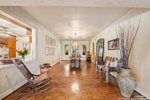 2802 State Highway 46, New Braunfels, TX 78132 - hall with wood walls