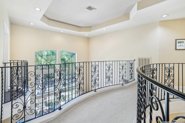 20646 Wahl, Garden Ridge, TX 78266 - hallway featuring recessed lighting and carpet flooring