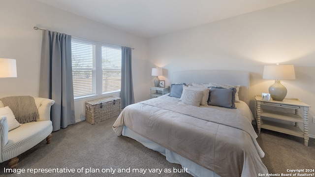 bedroom with carpet flooring