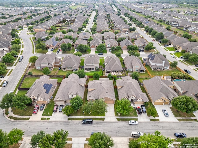 aerial view featuring a residential view
