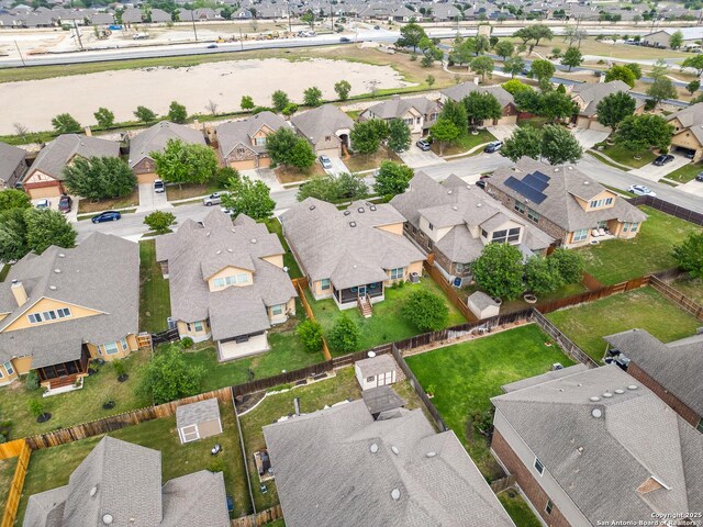 drone / aerial view featuring a residential view