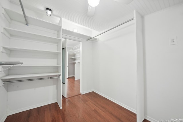 1923 W Pyron Ave, San Antonio, TX 78211 - spacious closet with dark wood-style floors