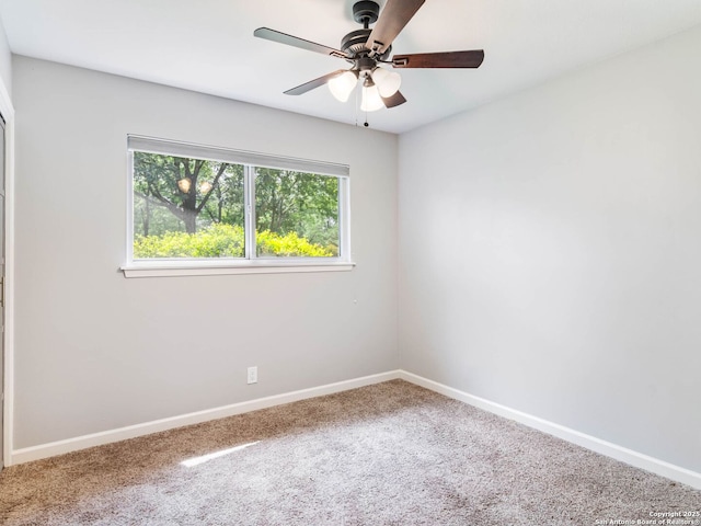 106 Castleoaks Dr, San Antonio, TX 78213 - carpeted empty room featuring ceiling fan and baseboards