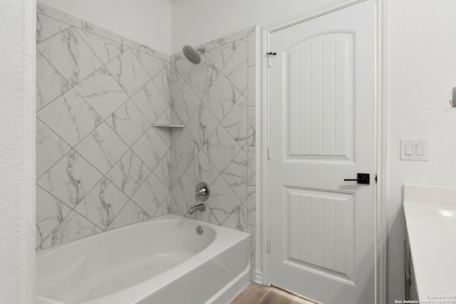 8212 Mulaney, San Antonio, TX 78253 - bathroom with wood finished floors and tub / shower combination