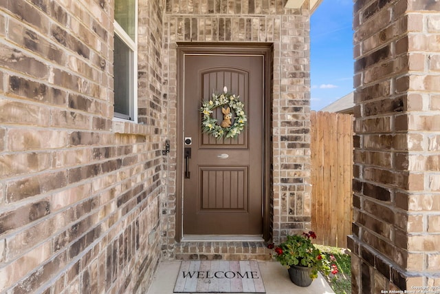 8212 Mulaney, San Antonio, TX 78253 - entrance to property with brick siding