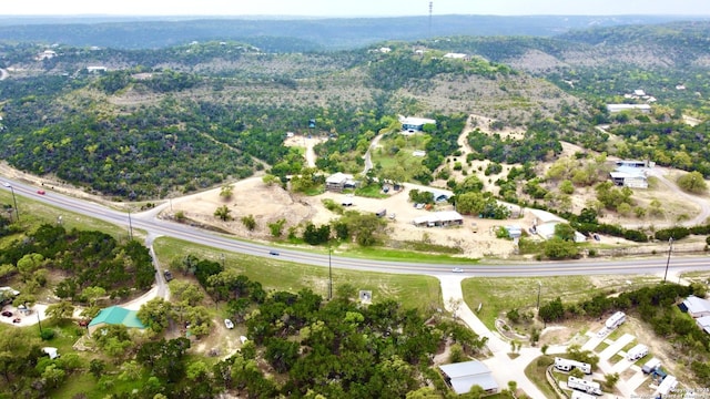 1340 Hinch, New Braunfels, TX 78132 - bird's eye view with a mountain view