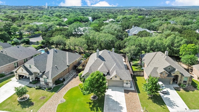 534 Mission Hill Run, New Braunfels, TX 78132 - bird's eye view featuring a residential view
