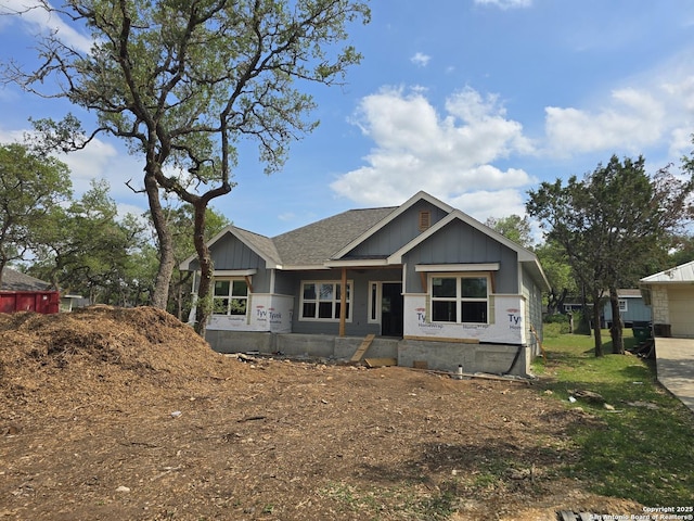 view of front of house featuring board and batten siding