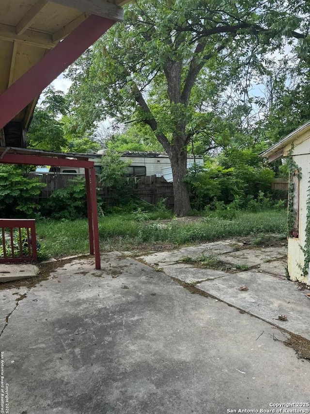 view of patio / terrace with fence