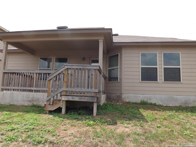 view of rear view of property