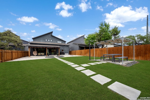 2114 Village, San Antonio, TX 78251 - view of yard featuring a patio area and a fenced backyard