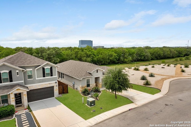 birds eye view of property