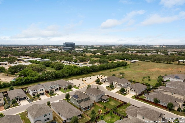 drone / aerial view featuring a residential view