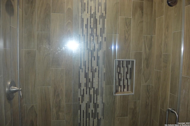 18687 Rolling Mdw, Lytle, TX 78052 - details with a tile shower
