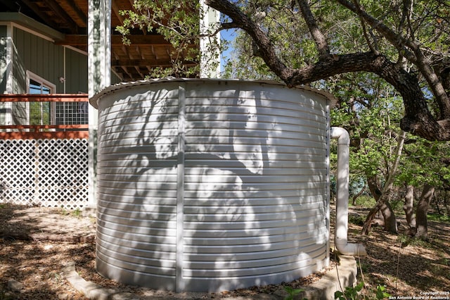 view of shed