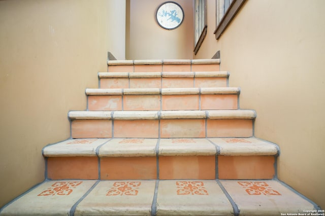 view of stairs