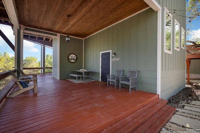 view of deck