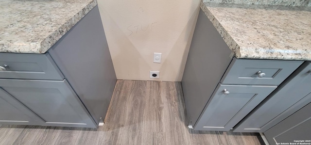 interior details with wood finished floors