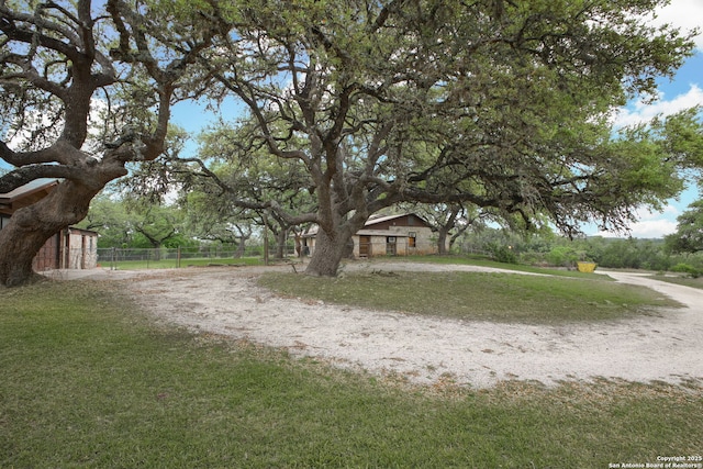 exterior space featuring fence