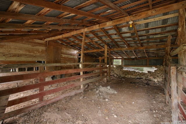 view of horse barn