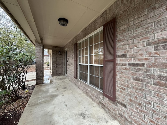 view of patio featuring covered porch