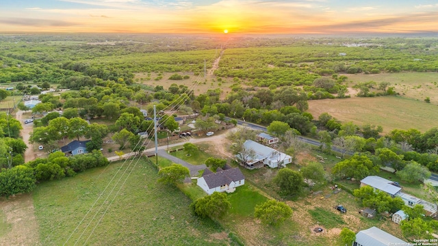 18262 Maureen Path, Lytle, TX 78052 - aerial view at dusk
